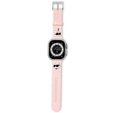 Karl Lagerfeld 3D Rubber Karl Choupette Heads Apyrankė Apple Watch 42/44/45/49mm - Rožinis