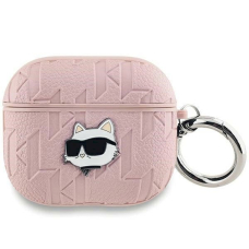 Karl Lagerfeld Monogram Choupette Head dėklas AirPods Pro 2 - Rožinis