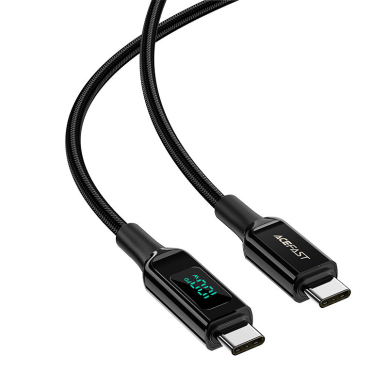 Akcija! Kabelis Acefast USB Type C - USB Type C 2m, Juodas (C6-03)  1