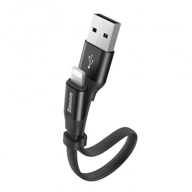 Kabelis Baseus Nimble Usb / Lightning 2A 0,23M Juodas