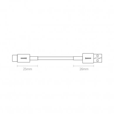 Kabelis Baseus Superior USB - USB Typ C 66 W (11 V / 6 A) 1 m juodas (CATYS-01) 14