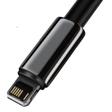 Kabelis Baseus Tungsten USB - Lightning 2,4 A 1 m Juodas (CALWJ-01) 1