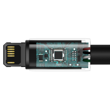 Kabelis Baseus Tungsten USB - Lightning 2,4 A 1 m Juodas (CALWJ-01) 8