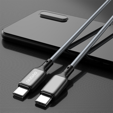 Kabelis Dudao PD USB Type C - USB Type C 100W Pilkas (L5HT) 3