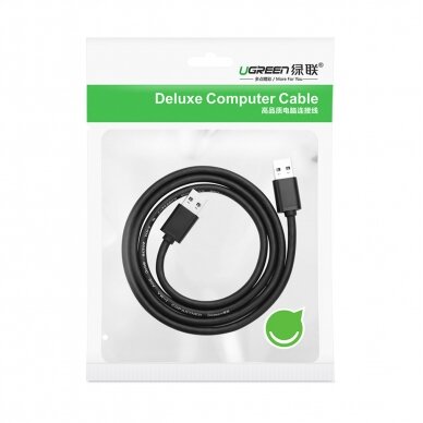 Kabelis Ugreen USB cable - USB 2.0 480Mbps 1.5m Juodas (US102) 4