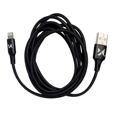 Kabelis Wozinsky USB - Lightning 2,4A 1m Juodas (WUC-L1B) 8