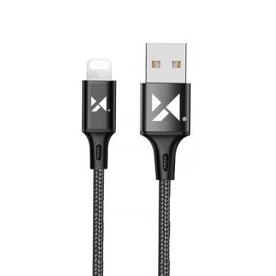 Kabelis Wozinsky USB - Lightning 2,4A 1m Juodas (WUC-L1B)