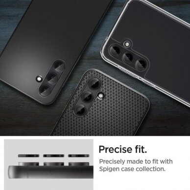 Kameros apsauga Spigen OPTIK.TR ”EZ FIT” CAMERA PROTECTOR 2-PACK GALAXY S23 FE Juodas 10