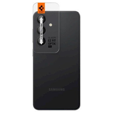 Kameros Apsauga Spigen Optik.tR EZ Fit Camera Protector for Samsung Galaxy S24+ - black 2 pcs - Juoda 1