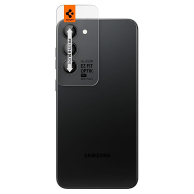 Kameros apsauga Spigen OPTIK.TR ”EZ FIT” CAMERA PROTECTOR SAMSUNG GALAXY S23 / S23 PLUS Juoda 2VNT. 1