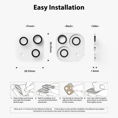 Kameros Apsauginis Stiklas Ringke Camera Protector Glass iPhone 13 / iPhone 13 mini (C1G021) 9