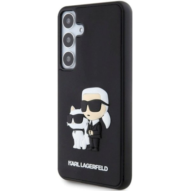 Karl Lagerfeld 3D Rubber Karl Choupette dėklas Samsung Galaxy S24 - Juodas 1