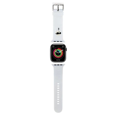 Karl Lagerfeld 3D Rubber Karl Head Apyrankė Apple Watch 42/44/45/49mm - baltas