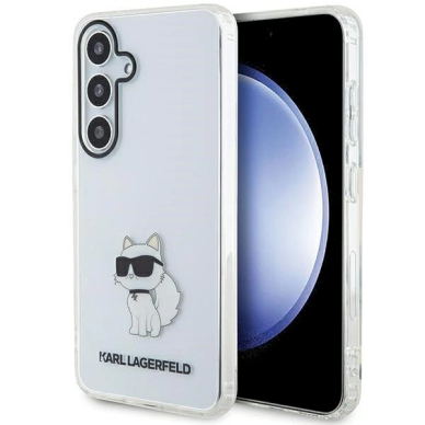 Karl Lagerfeld IML Choupette dėklas Samsung Galaxy S24 - Permatomas