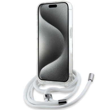 Karl Lagerfeld IML Choupette Head  Cord MagSafe dėklas iPhone 13 Pro Max - Permatomas 3