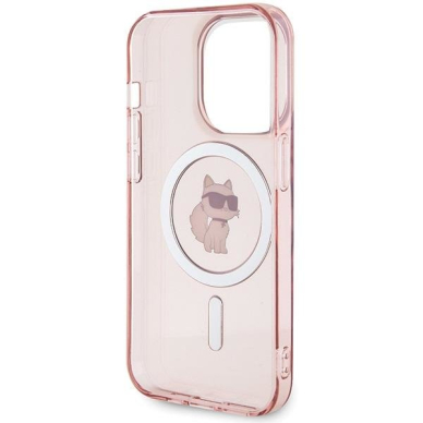 Karl Lagerfeld IML Choupette MagSafe case for iPhone 15 Pro Max - pink 6