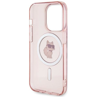 Karl Lagerfeld IML Choupette MagSafe case for iPhone 15 Pro - pink 6