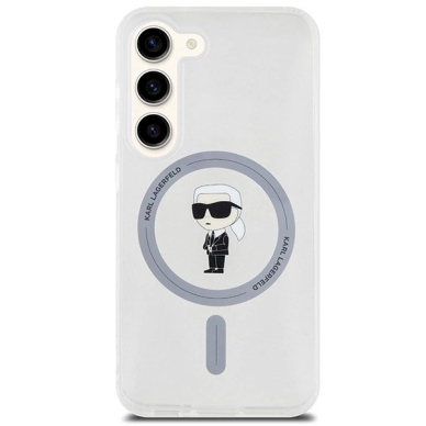 Karl Lagerfeld IML Ikonik MagSafe dėklas Samsung Galaxy S24 - Permatomas 2