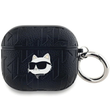 Karl Lagerfeld Monogram Choupette Head dėklas AirPods 3 - Juodas