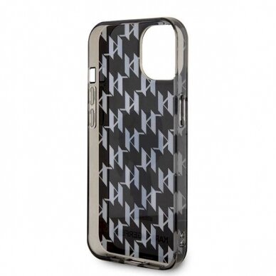 Karl Lagerfeld Monogram Ikonik dėklas skirtas iPhone 15 - Permatomas 6