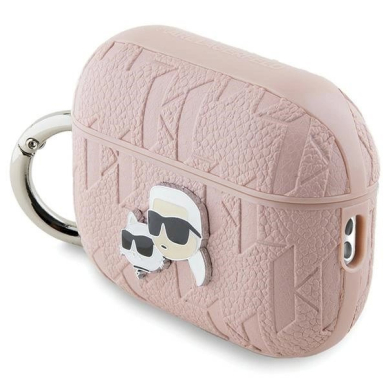 Karl Lagerfeld Monogram Karl  Choupette Head dėklas AirPods Pro 2 - Rožinis 2