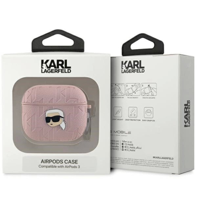 Karl Lagerfeld Monogram Karl Head dėklas AirPods 3 - Rožinis 2