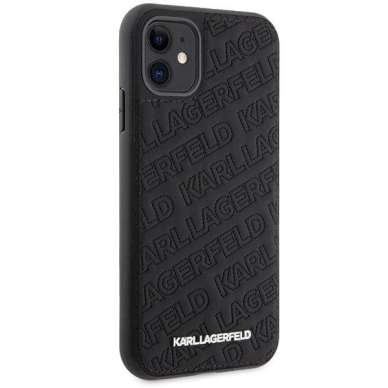 Karl Lagerfeld Quilted K Pattern dėklas skirtas iPhone 11 / Xr - Juodas 3