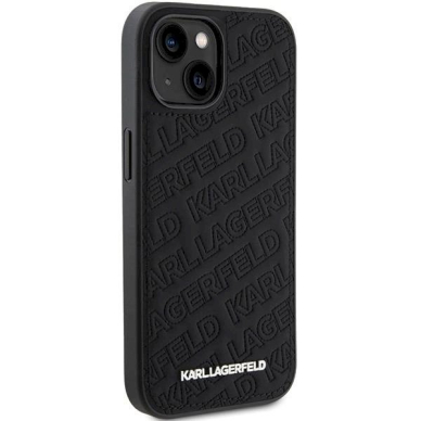 Karl Lagerfeld Quilted K Pattern dėklas skirtas iPhone 15 - Juodas 3