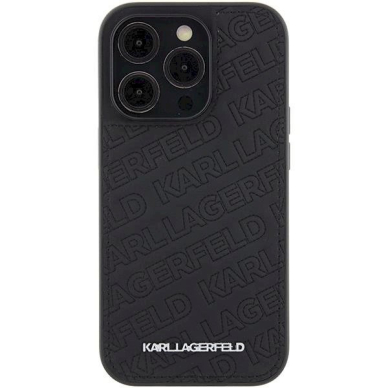 Karl Lagerfeld Quilted K Pattern dėklas skirtas iPhone 15 Pro Max - Juodas 2