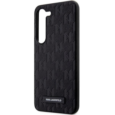 Karl Lagerfeld Saffiano Mono Metal Logo dėklas Samsung Galaxy S24 - Juodas 5