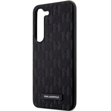 Karl Lagerfeld Saffiano Mono Metal Logo dėklas Samsung Galaxy S24+ - Juodas 5