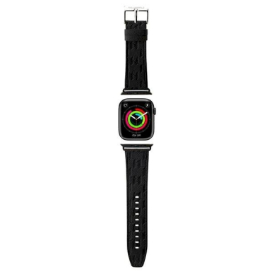 Karl Lagerfeld Saffiano Monogram Apyrankė Apple Watch 38/40/41mm - Juodas