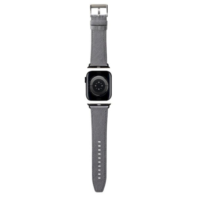 Karl Lagerfeld Saffiano Monogram Apyrankė Apple Watch 38/40/41mm - silver 1