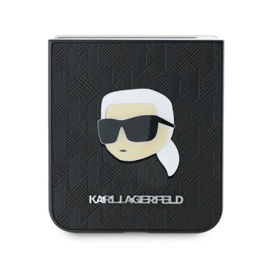 Karl Lagerfeld Saffiano Monogram Dėklas Samsung Galaxy Z Flip 6 - juodas 4