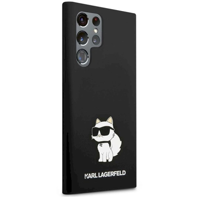 Karl Lagerfeld Silicone Choupette dėklas Samsung Galaxy S24 Ultra - Juodas 3