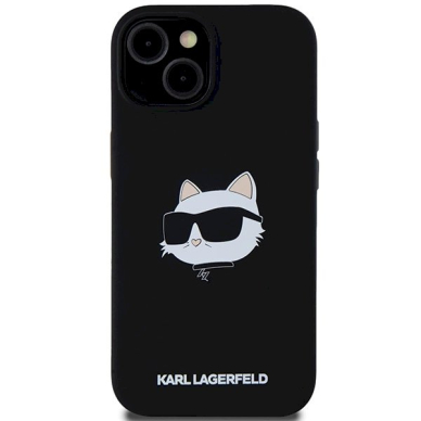 Karl Lagerfeld Silicone Choupette Head MagSafe dėklas iPhone 15 Plus / 14 Plus - Juodas 2