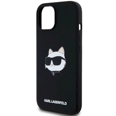 Karl Lagerfeld Silicone Choupette Head MagSafe dėklas iPhone 15 Plus / 14 Plus - Juodas 5