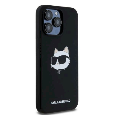 Karl Lagerfeld Silicone Choupette Head MagSafe dėklas iPhone 15 Pro - Juodas 3