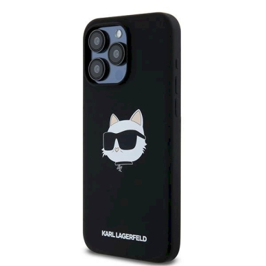 Karl Lagerfeld Silicone Choupette Head MagSafe dėklas iPhone 15 Pro Max - Juodas 1