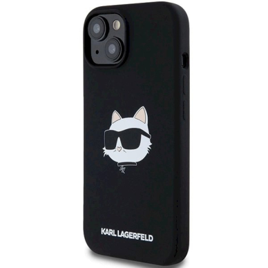 Karl Lagerfeld Silicone Choupette Head MagSafe dėklas iPhone 15/14/13 - Juodas 1