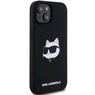 Karl Lagerfeld Silicone Choupette Head MagSafe dėklas iPhone 15/14/13 - Juodas 3