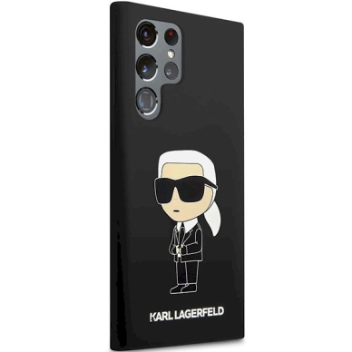 Karl Lagerfeld Silicone Ikonik Dėklas Samsung Galaxy S24 Ultra - Juodas 3