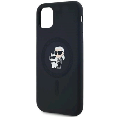 Karl Lagerfeld Silicone Karl Choupette MagSafe dėklas iPhone 11 / Xr - Juodas 5