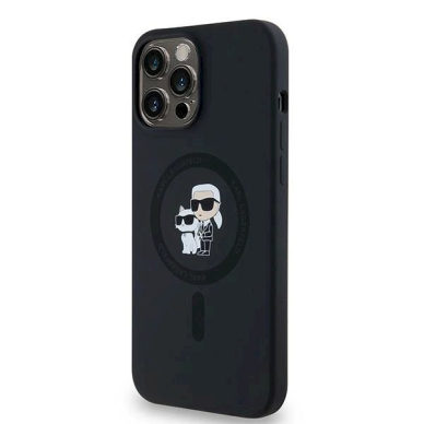 Karl Lagerfeld Silicone Karl Choupette MagSafe dėklas iPhone 13 Pro / 13 - Juodas 1