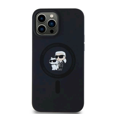 Karl Lagerfeld Silicone Karl Choupette MagSafe dėklas iPhone 13 Pro Max - Juodas 2