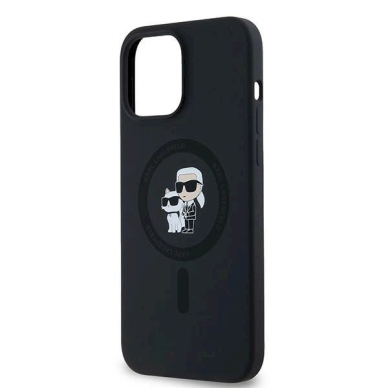 Karl Lagerfeld Silicone Karl Choupette MagSafe dėklas iPhone 13 Pro Max - Juodas 5