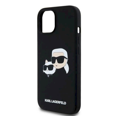 Karl Lagerfeld Silicone Karl Choupette MagSafe dėklas iPhone 15 / 14 / 13 - Juodas 5