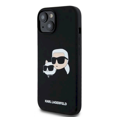 Karl Lagerfeld Silicone Karl Choupette MagSafe dėklas iPhone 15 / 14 / 13 - Juodas 1