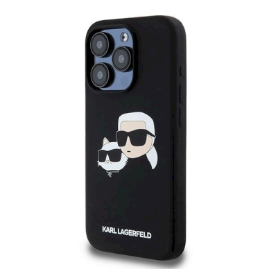 Karl Lagerfeld Silicone Karl Choupette MagSafe dėklas iPhone 15 Pro Max - Juodas 1