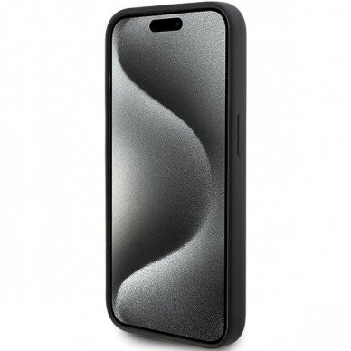 Karl Lagerfeld Silicone Karl Script dėklas skirtas iPhone 15 Pro - Juodas 4